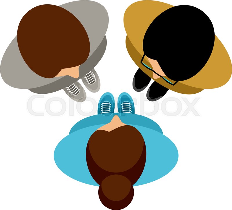 People Talk Top View Vector Stock Vector Colourbox 800x724 People Talk Top View Vector Stock Vector Colourbox