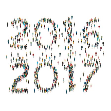 Numbers Formed Out From Celebrating People Top View 450x450 Numbers Formed Out From Celebrating People Top View