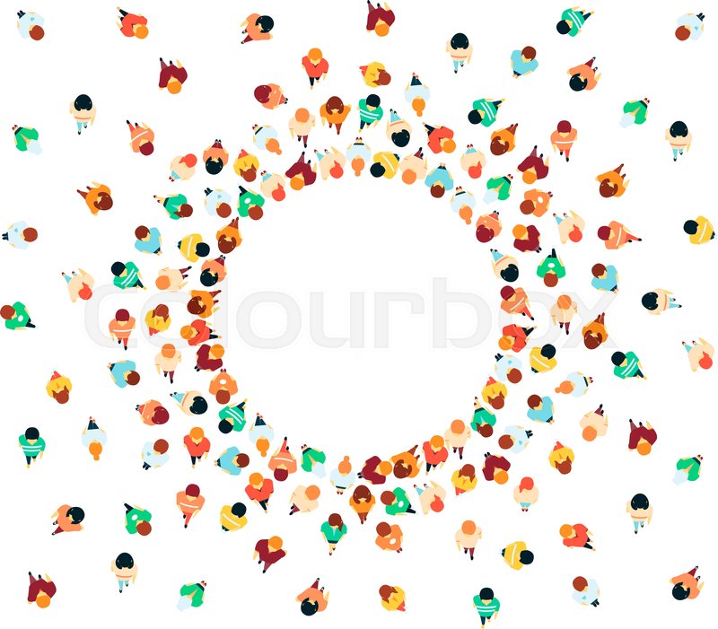 Vector People In Crowd Top View Stock Vector Colourbox 800x701 Vector People In Crowd Top View Stock Vector Colourbox