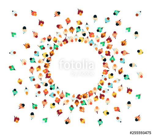 Vector People In Crowd Top View Icon Set Stock Image And Royalty 500x445 Vector People In Crowd Top View Icon Set Stock Image And Royalty