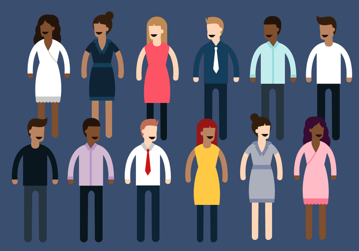 700x490 People Free Vector Art