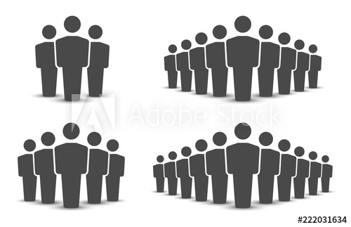 500x323 People Icons Set Team Icon Group Of People Vector Illustration