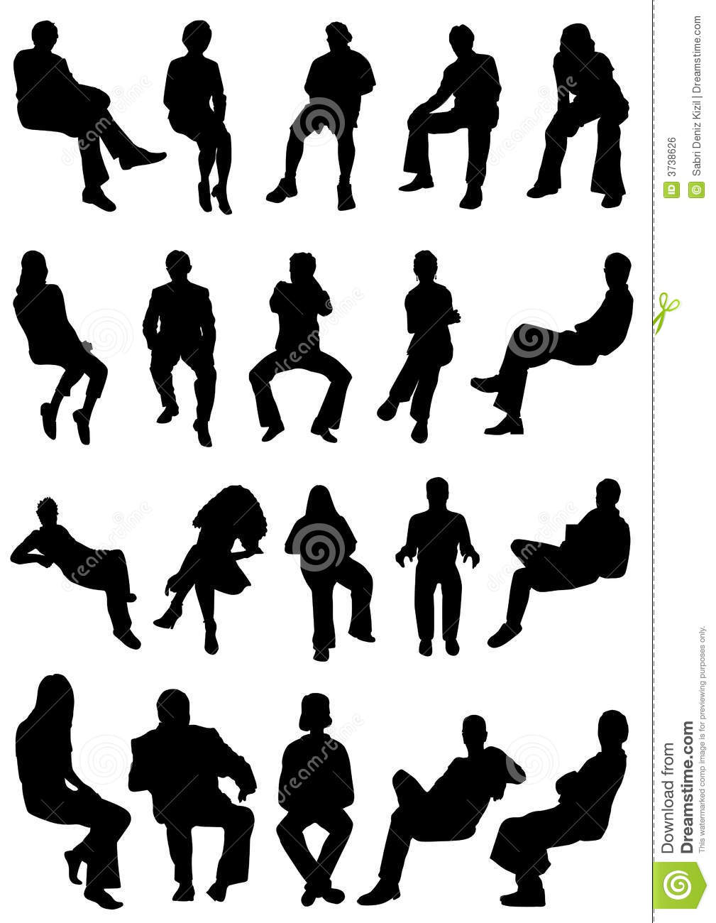 Sitting People Vector Graphics Images 1009x1300 Sitting People Vector Graphics Images