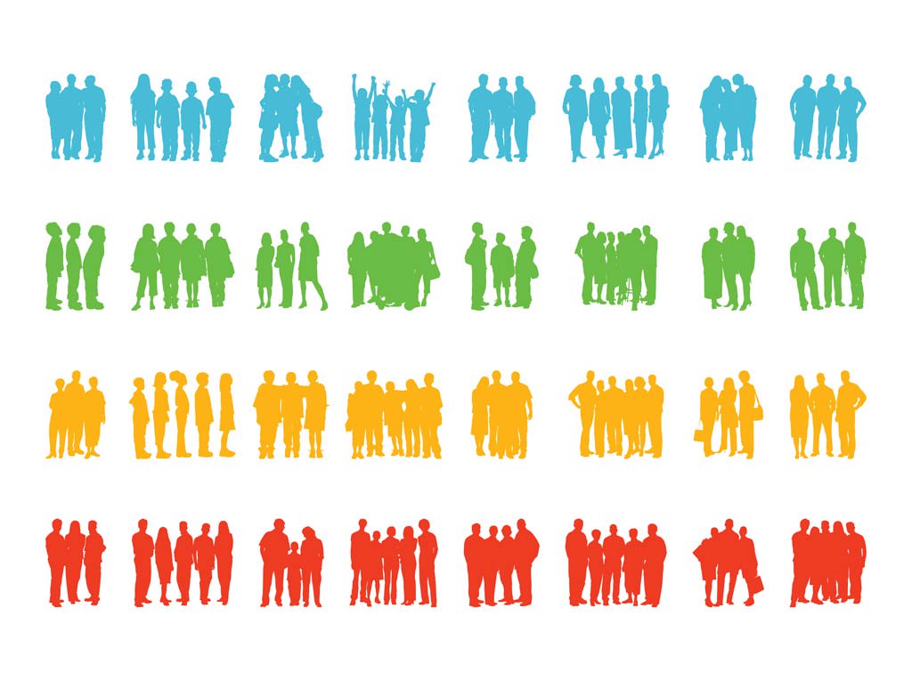 Groups Of People Vector Art Graphics 1024x765 Groups Of People Vector Art Graphics
