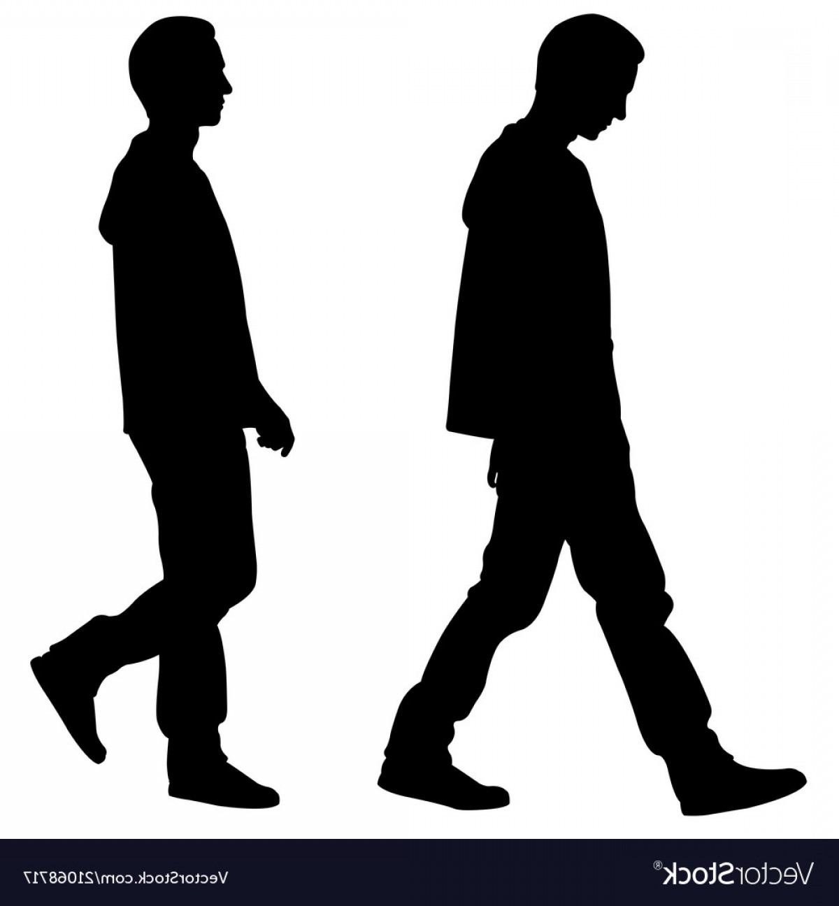 1200x1296 Silhouettes Of People Walking Vector Handandbeak