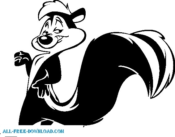 566x441 Looney Tunes Pepe Free Vector In Encapsulated Postscript