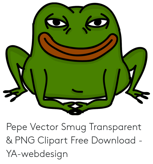 500x536 Pepe Vector Smug Transparent Png Clipart Free Download