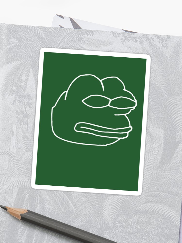 750x1000 Vector Pepe Sticker