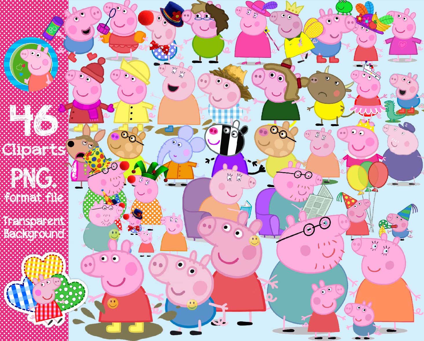 Peppa Pig Family Vector at Vectorified.com | Collection of Peppa Pig ...