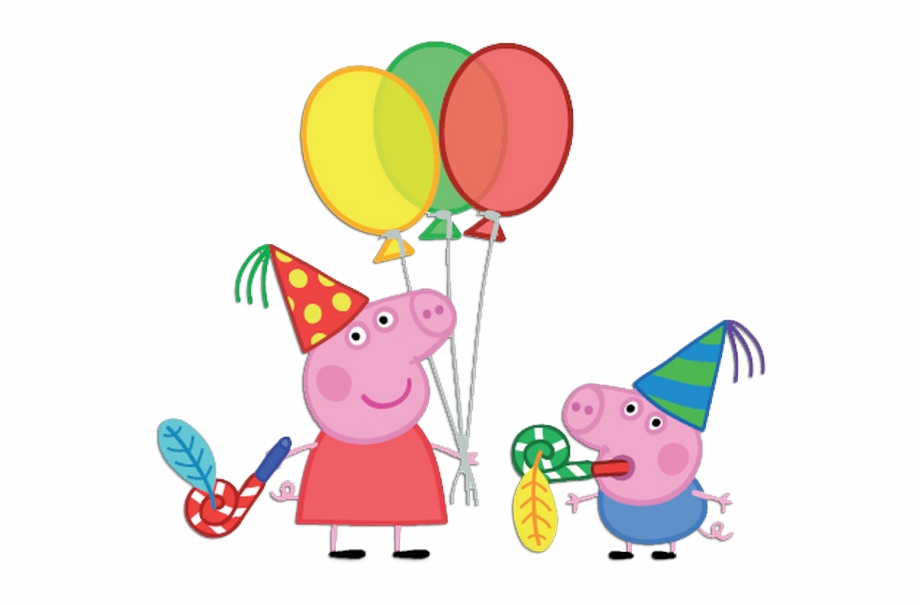 920x605 Peppa Pig Balloons Png Vector Free Download