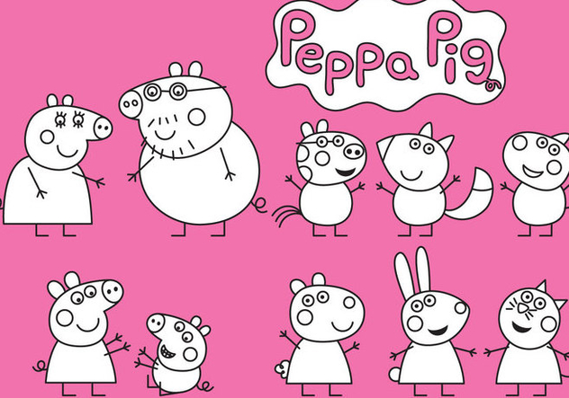Peppa Pig Family Vector at Vectorified.com | Collection of Peppa Pig ...