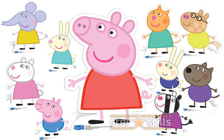 736x459 Peppa Pig Friends Clipart