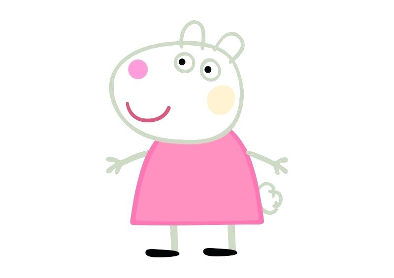 800x566 Pig Coloring Pages Peppa Outline For Cake Family