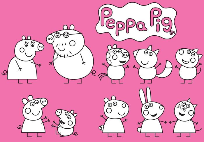 700x490 Peppa Pig Coloring