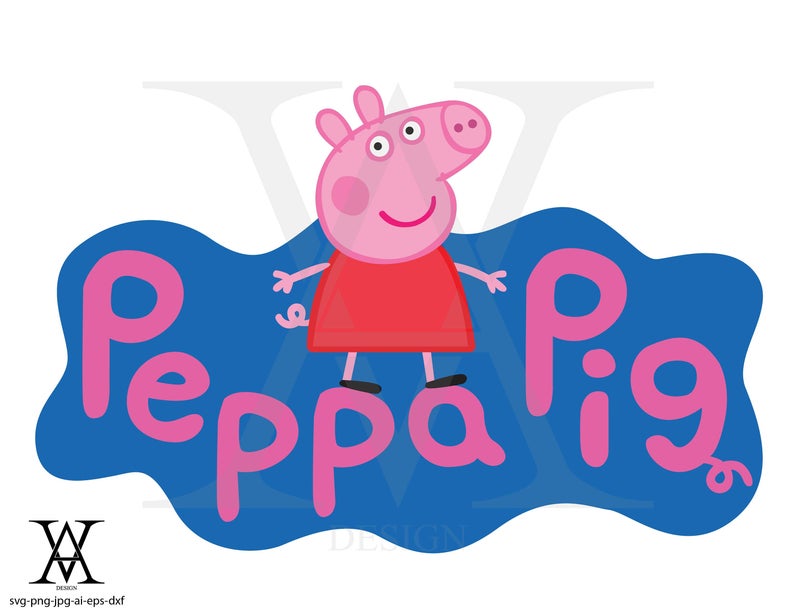 794x613 Peppa Pig Clipart Vector Instant Download Etsy