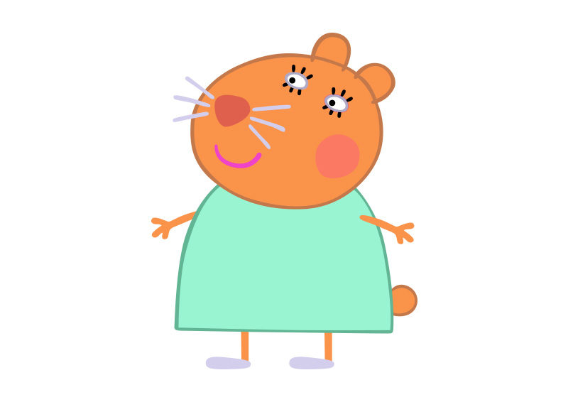 800x566 Dr Hamster Peppa Pig Character Free Vector