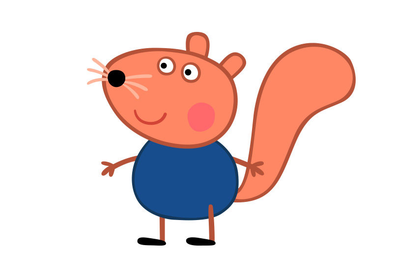 800x566 Simon Squirrel Peppa Pig Character Free Vector