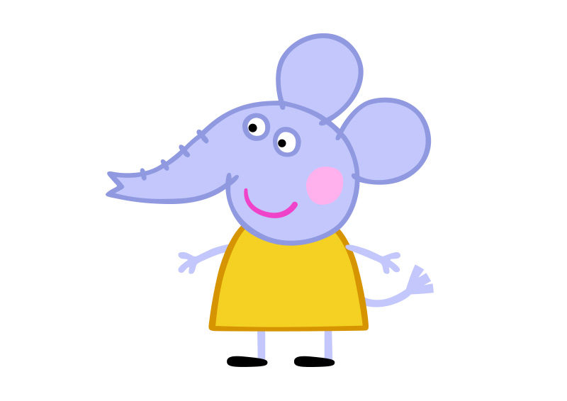 800x566 Emily Elephant Peppa Pig Character Free Vector