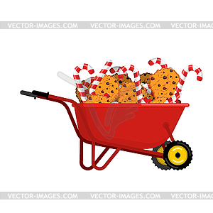 300x300 Santa Claus Wheelbarrow Cookies And Peppermint