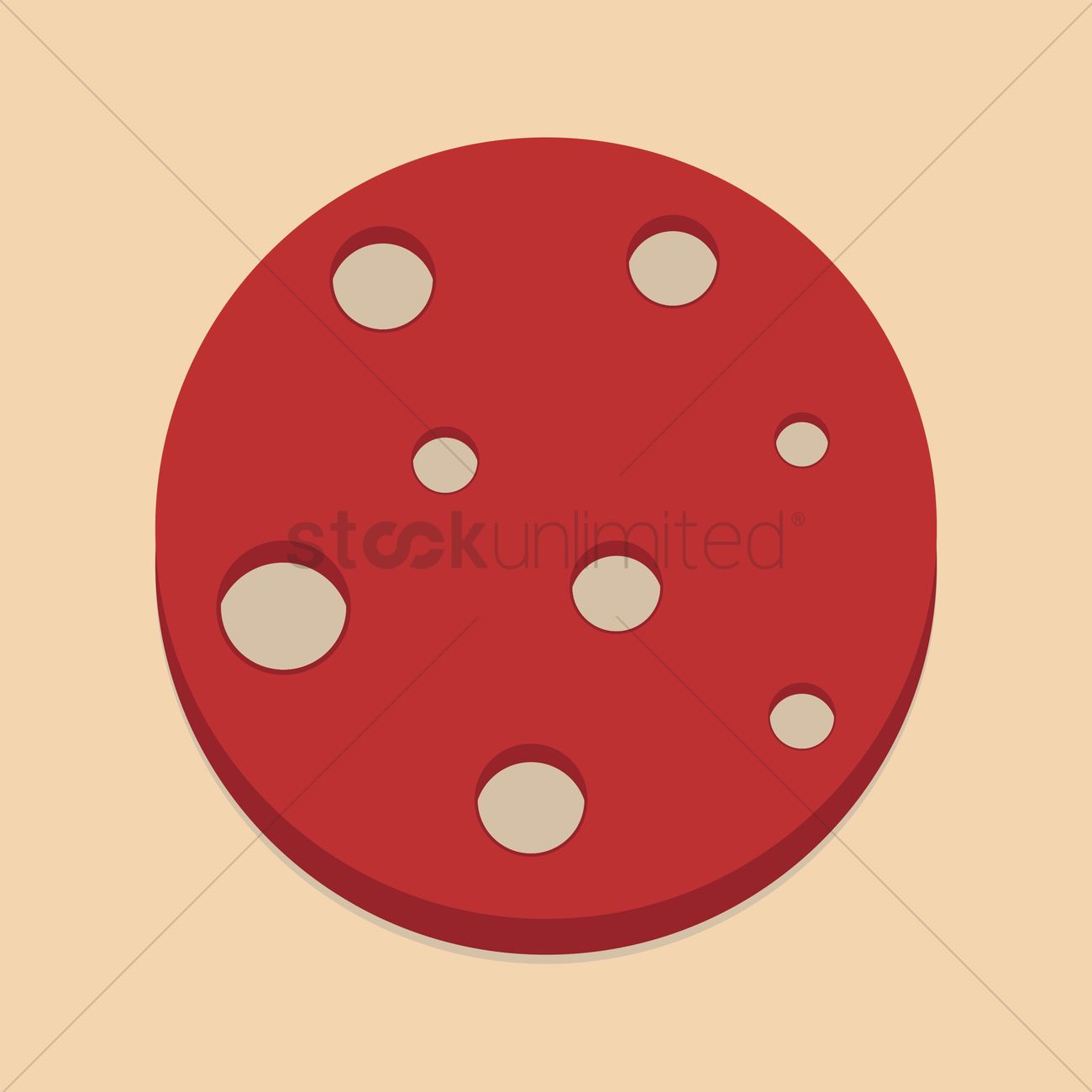 Beef Pepperoni Slice Vector Image 1300x1300 Beef Pepperoni Slice Vector Image
