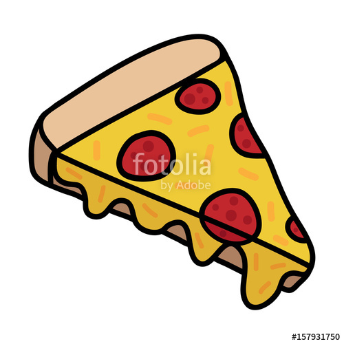 Pizza Doodle Drawing, Slice Of Pizza With Cheese And Pepperoni 500x500 Pizza Doodle Drawing, Slice Of Pizza With Cheese And Pepperoni