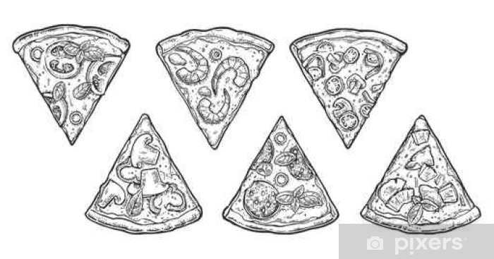 Set Slice Pizza Pepperoni, Hawaiian, Margherita, Mexican, Seafood 700x367 Set Slice Pizza Pepperoni, Hawaiian, Margherita, Mexican, Seafood