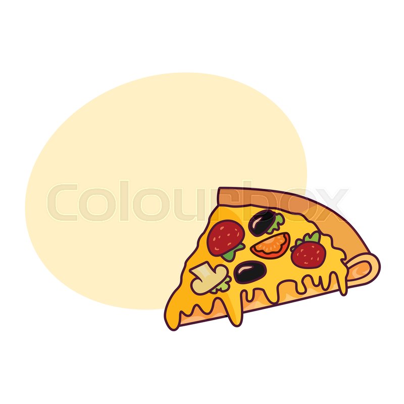 Vector Pizza Slice Fast Food Flat Stock Vector Colourbox 800x800 Vector Pizza Slice Fast Food Flat Stock Vector Colourbox