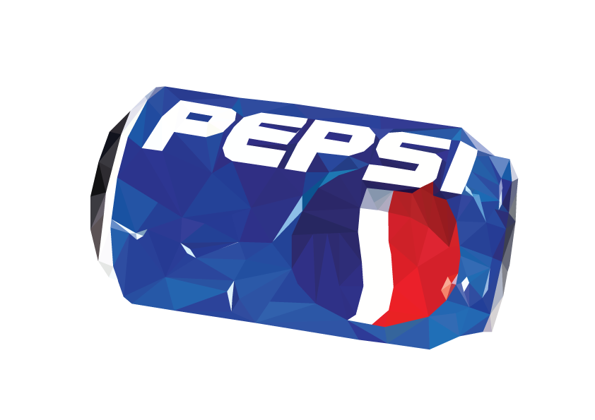 Low Poly Vector Image Of A Can Of Pepsi Graphic Design 842x595 Low Poly Vector Image Of A Can Of Pepsi Graphic Design
