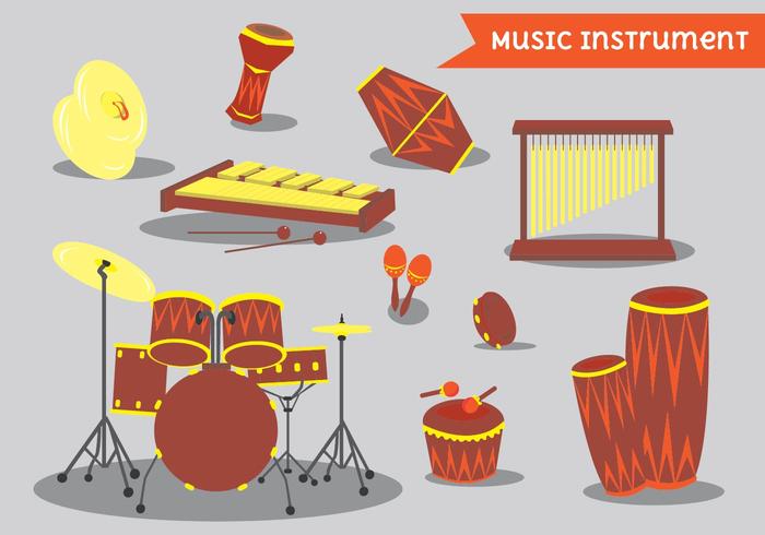 700x490 Bongo And Percussion Instrument Pack Vector