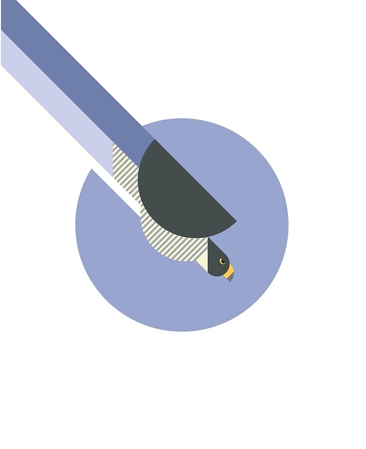 750x920 Peregrine Falcon Geometric Vector Illustration Ipad Case Skin