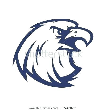 450x470 Falcon Head Drawing