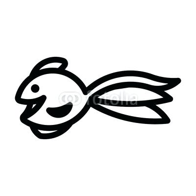 400x400 Goldfish Outline