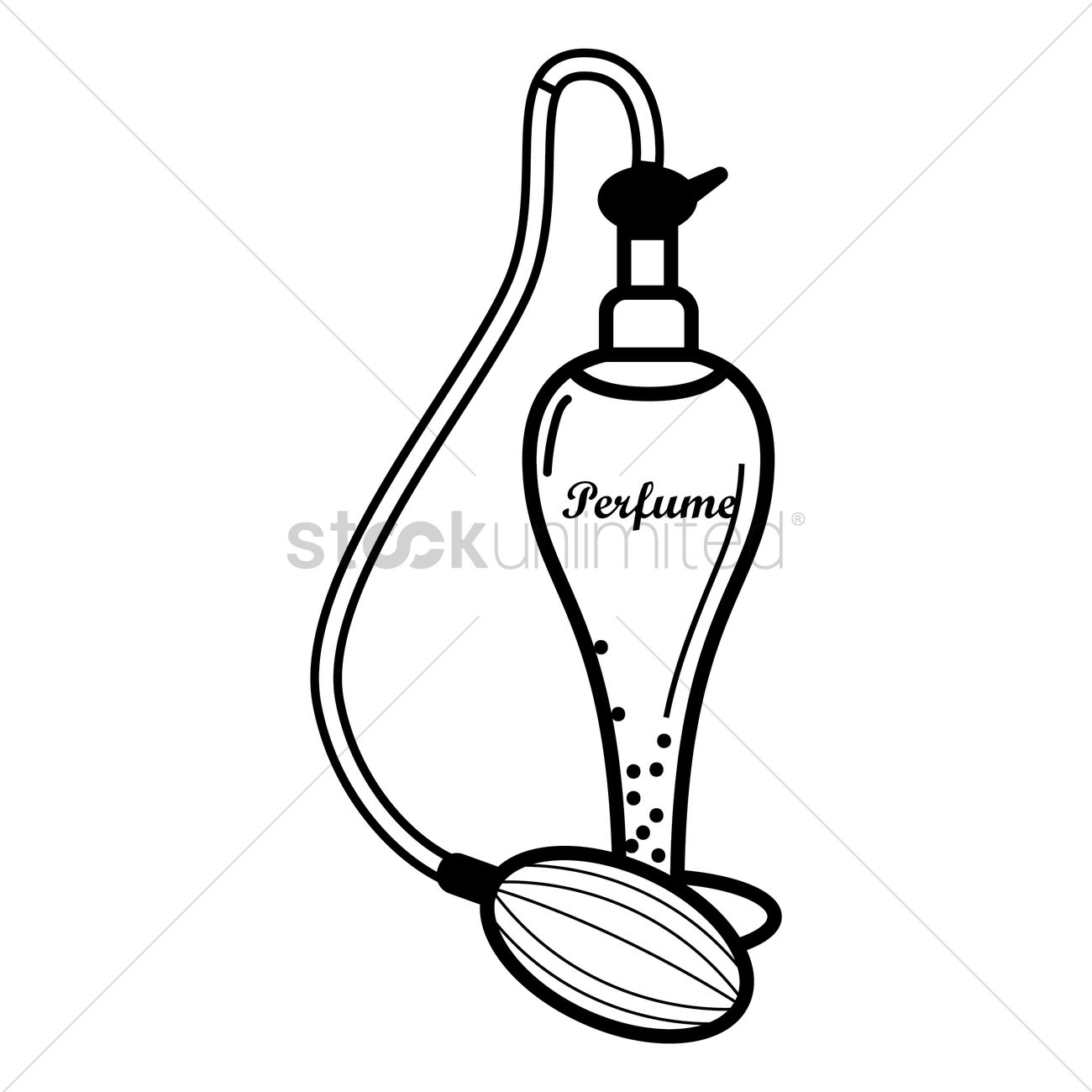 Perfume Bottle Vector Image 1300x1300 Perfume Bottle Vector Image