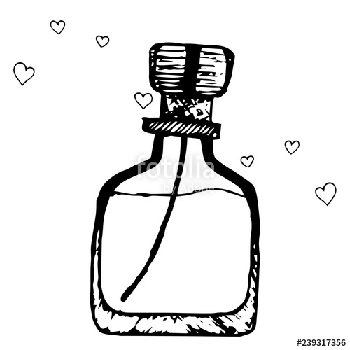 Perfume Bottle Vector Of Toilet Water Hand Drawn Bottle 500x500 Perfume Bottle Vector Of Toilet Water Hand Drawn Bottle