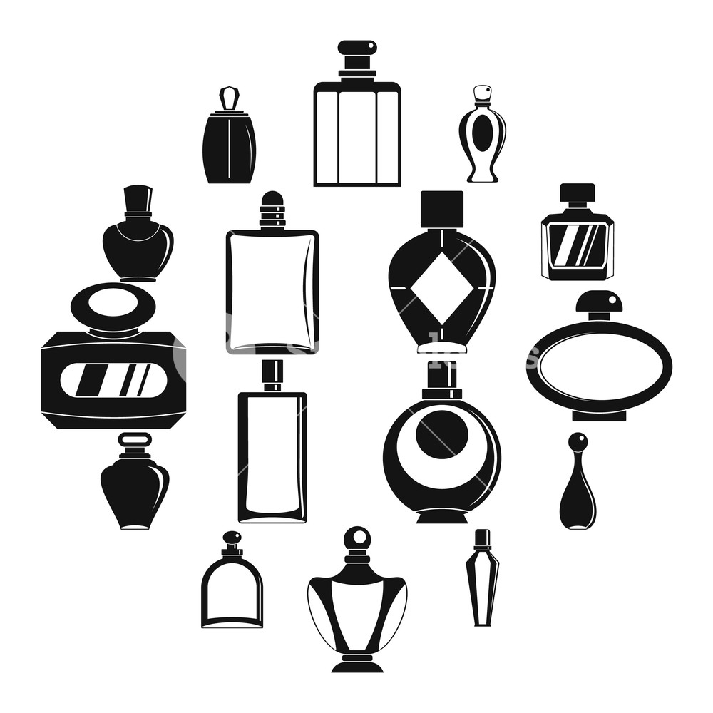 Perfume Bottles Icons Set Simple Illustration Of Perfume 1000x1000 Perfume Bottles Icons Set Simple Illustration Of Perfume
