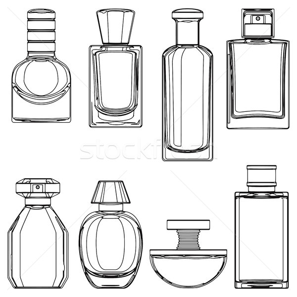 Vector Sketch Perfume Bottles Vector Illustration Dashadima 600x600 Vector Sketch Perfume Bottles Vector Illustration Dashadima