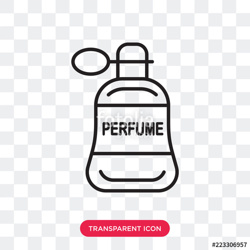 500x500 Perfume Vector Icon Isolated On Transparent Background, Perfume