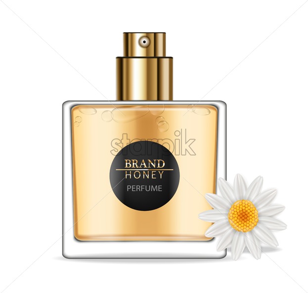 623x592 Honey Infused Perfume Vector Realistic Product Placement Mock Up