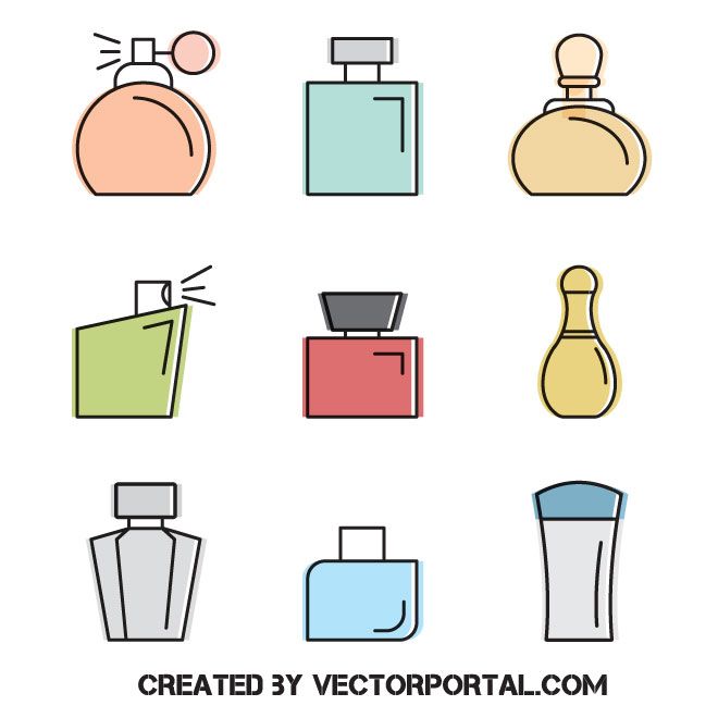 660x660 Perfume Vector Icons Bottles