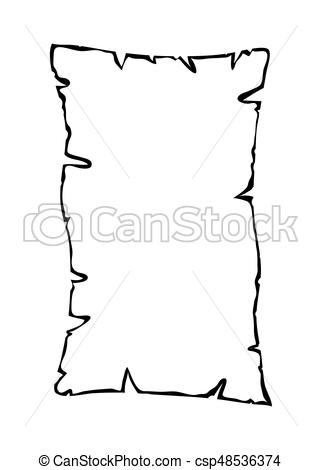 322x470 Viejo, Contorno, Papel, Vector, Silueta, Quemado, Icono