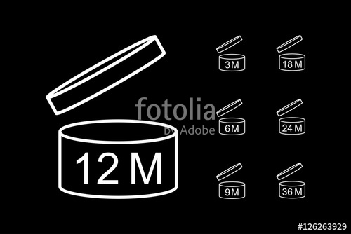 500x334 Period After Opening Pao Symbol Set, Vector Stock Image