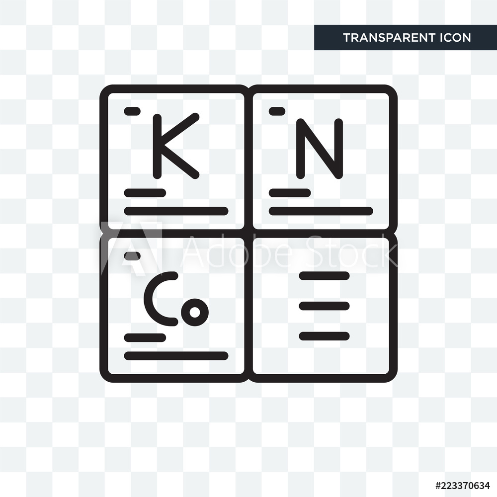 1000x1000 Photo Art Print Periodic Table Vector Icon Isolated