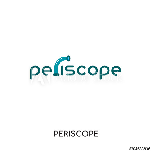 500x500 Periscope Logo Vector Isolated On White Background Colorful