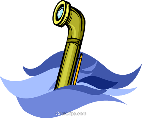 480x401 Periscope Royalty Free Vector Clip Art Illustration