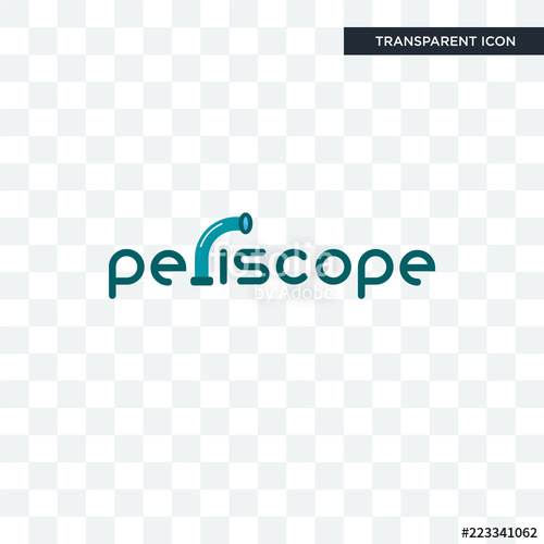 500x500 Periscope Vector Icon Isolated On Transparent Background