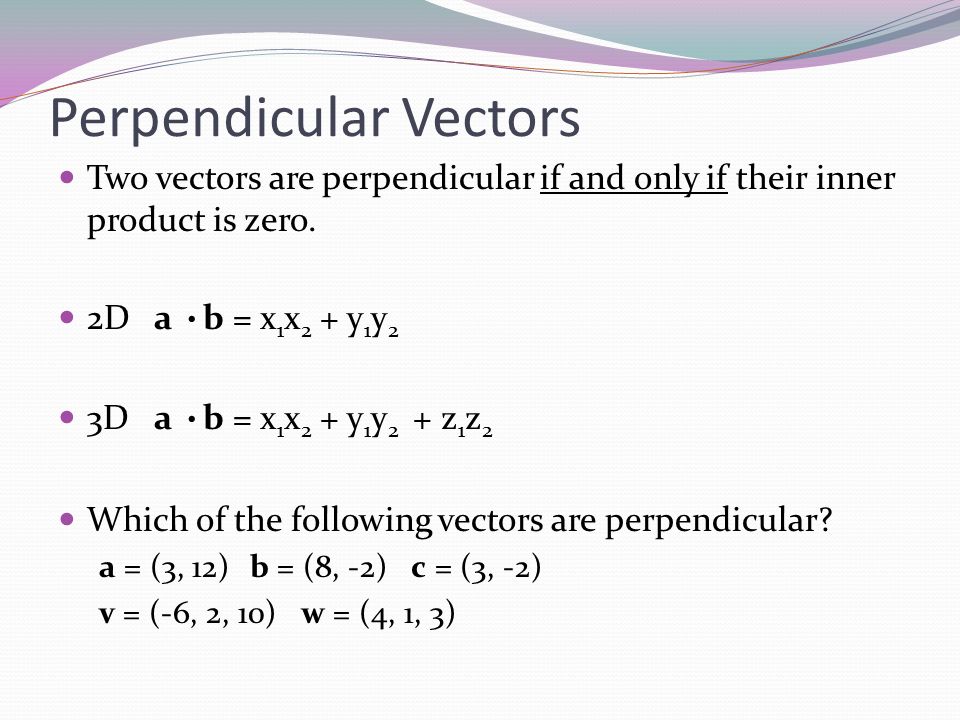 960x720 Objectives Graph Vectors In Dimensions Use Cross Products