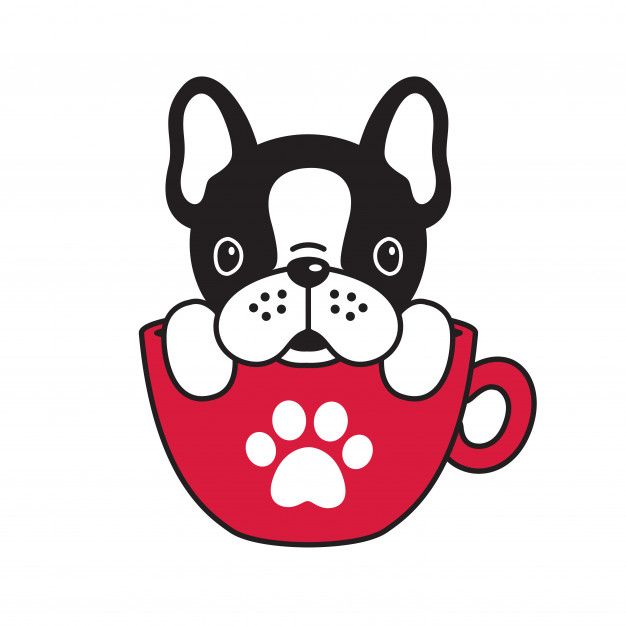 626x626 Perro Vector Bulldog Taza Pata Vector Premium Dogs