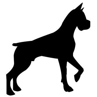 332x332 Vector De Silueta De Perro