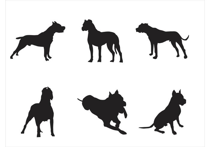 700x490 Vector Libre Siluetas Del Perro