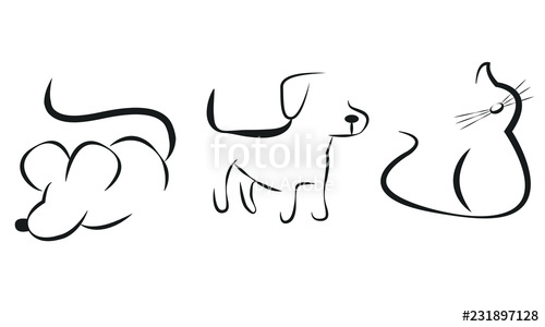 500x300 Perro Gato Hamster Stock Image And Royalty Free Vector